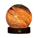 LED-lauavalgusti klaasist varjuga (kõrgus 9 cm) Stellar Ocean - Gingko