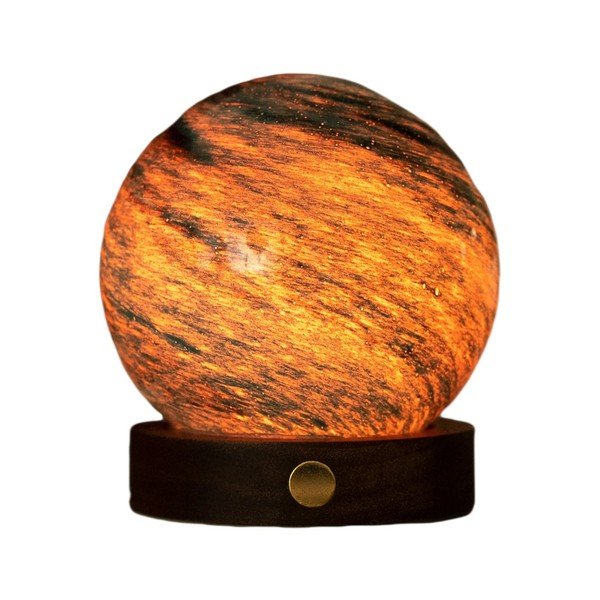 LED-lauavalgusti klaasist varjuga (kõrgus 9 cm) Stellar Ocean - Gingko