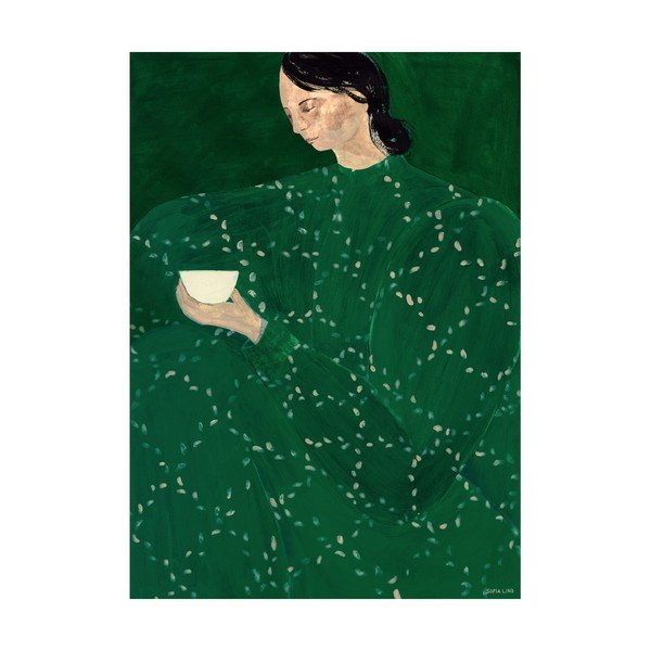 Plakat 30x40 cm Coffee Alone At Place De Clichy – Sofia Lind - The Plakat Club