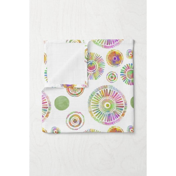 Valge musliinist beebitekk 75x100 cm Maya - Mijolnir-image-1