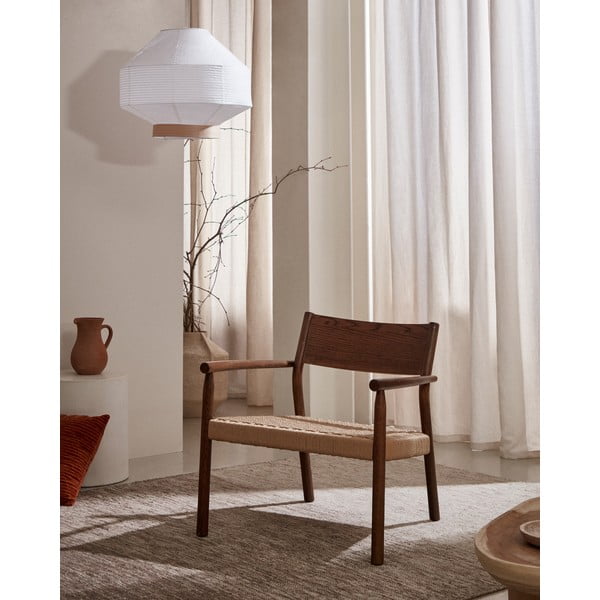 Puiduvärvi kootud tugitool Yalia - Kave Home-image-1