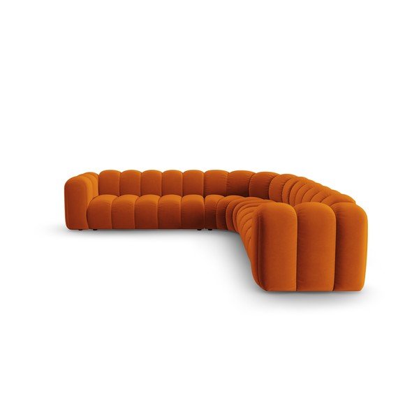 Tellisevärvi sametist mooduldiivan Lupine - Micadoni-image-2