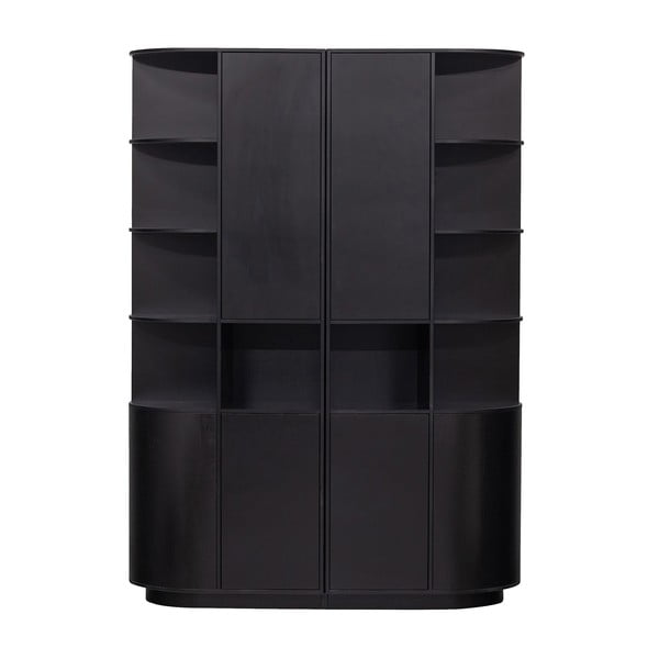 Must männipuidust modulaarne raamaturiiul 156x210 cm Finca - WOOOD