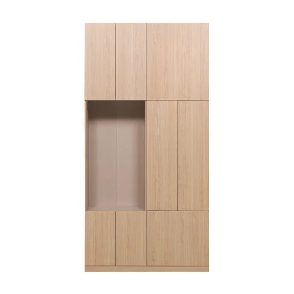Modulaarne garderoob naturaalses värvitoonis 108x215 cm Build - WOOOD
