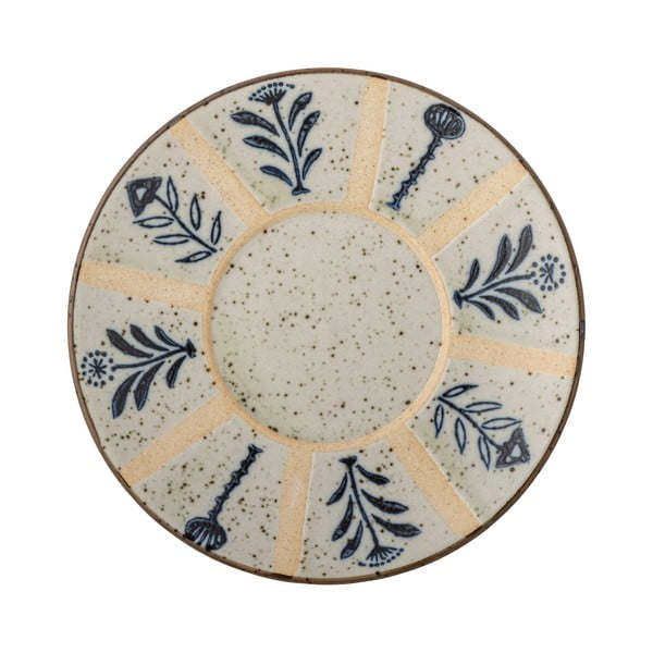 Helesinine-kreem kivikeraamikast taldrik ø 16 cm Leonie - Bloomingville