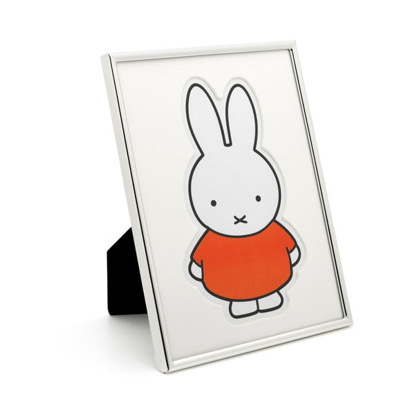 Hõbedane metallist seisev/seinaraam 15x20 cm Miffy - Zilverstad