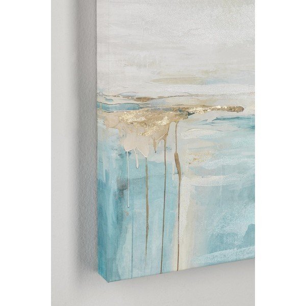 Trükitud/käsitsi maalitud elementidega lõuendimaal 60x60 cm Crown - Bizzotto-image-1