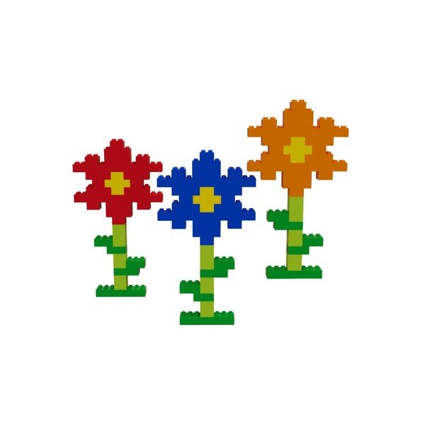 Ehitusklotside komplekt Rainbow pallirada, 120 tk - Hubelino-image-2