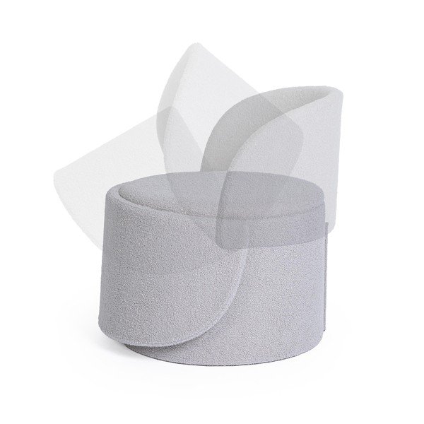 Helehall bouclé kangast taburet Anthea - Yes Everyday-image-1