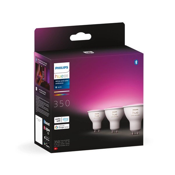LED nutipirnid 3tk komplektis GU10, 6W White and color ambiance - Philips Hue-image-2