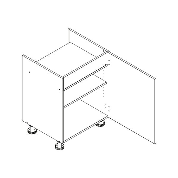 Alumine köögikapp pliidi alla (laius 60 cm) Brodie - STOLKAR-image-2