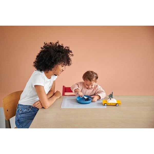  Valged-heleroosad plastikust laste söögiriistad 2 tk Flowers & butterflies - Mepal-image-2