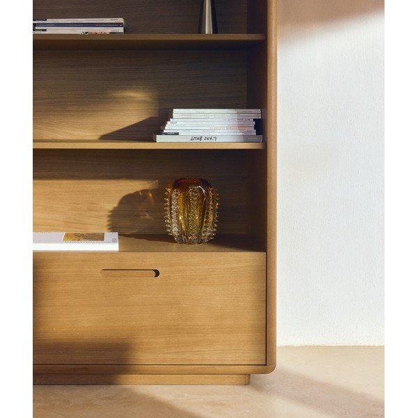 Oranž klaasist käsitöövaas (kõrgus 23 cm) Nicora - Kave Home-image-1