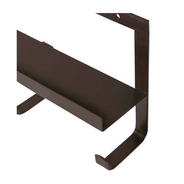 Tumepruun seinariiul riiuliga 50 cm Quinn - WOOOD-image-2