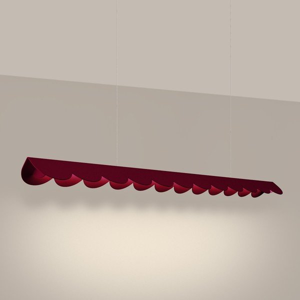 Burgundia värvi alumiiniumist LED-rippvalgusti BISCUIT - Thoro-image-1