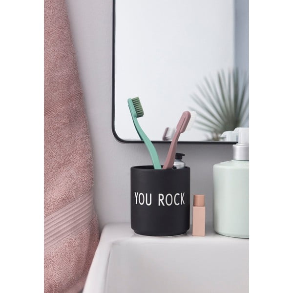 Must portselanist kruus 300 ml You Rock – Design Letters-image-1