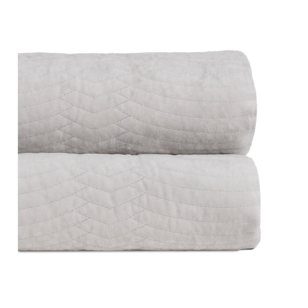 Kreem sametist tepitud voodikate 230x260 cm - Ixia