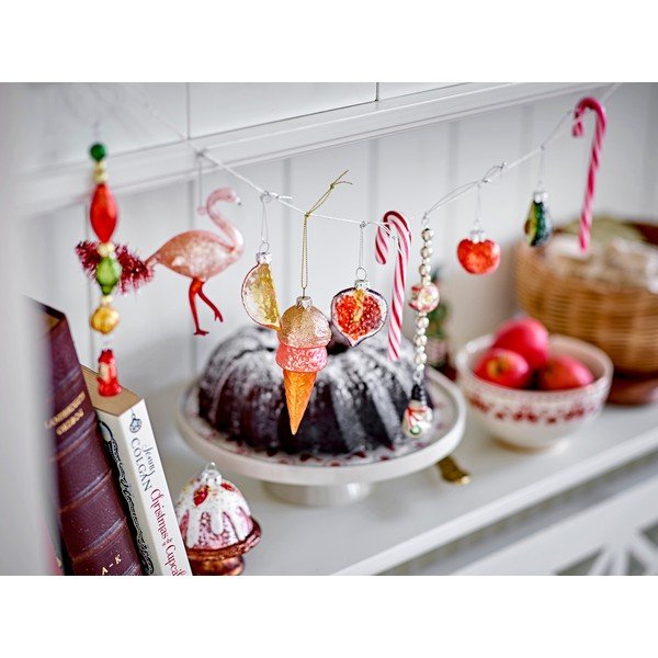 Klaasist jõulukaunistused, 5tk komplektis Finka - Bloomingville-image-1