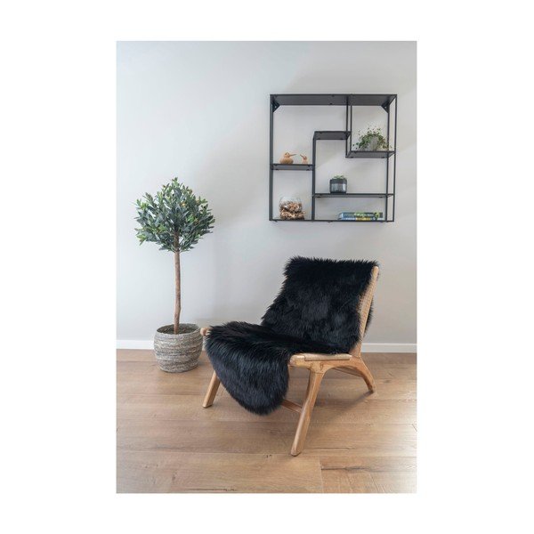 Must sünteetiline karusnahk 60x180 cm - House Nordic-image-1