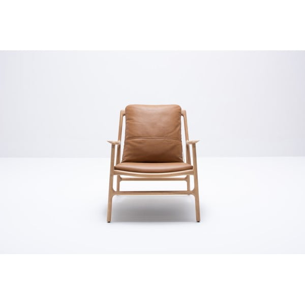 Pruun nahast tugitool Dedo - Gazzda-image-4