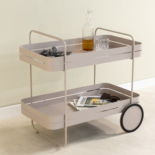 Metallist ratastega serveerimislaud 74x42 cm Gin & Trolley - Spinder Design-image-1