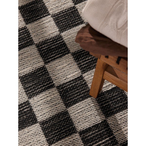 Must/kreemikas käsitsi kootud džuudiseguga jooksja 80x200 cm Rex - Hanse Home-image-2