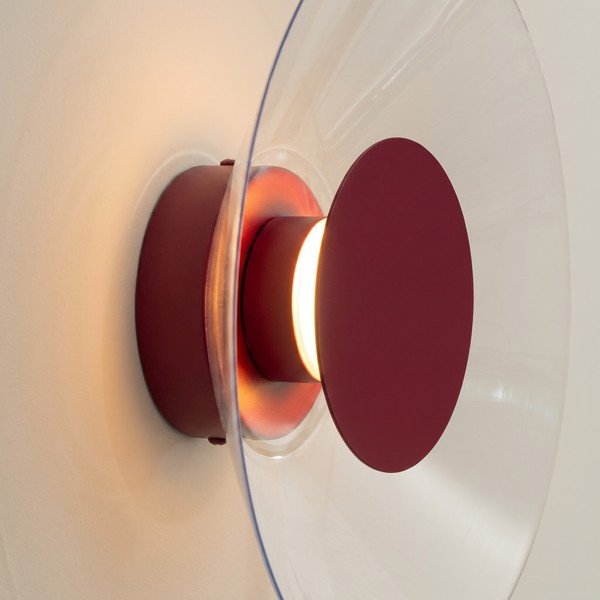 Burgundia värvi akrüülklaasist LED-seinalamp, läbimõõduga 28 cm ASTRO - Thoro-image-4
