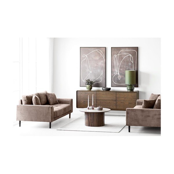 Pruun velvetist diivan 210 cm Lido - House Nordic-image-3