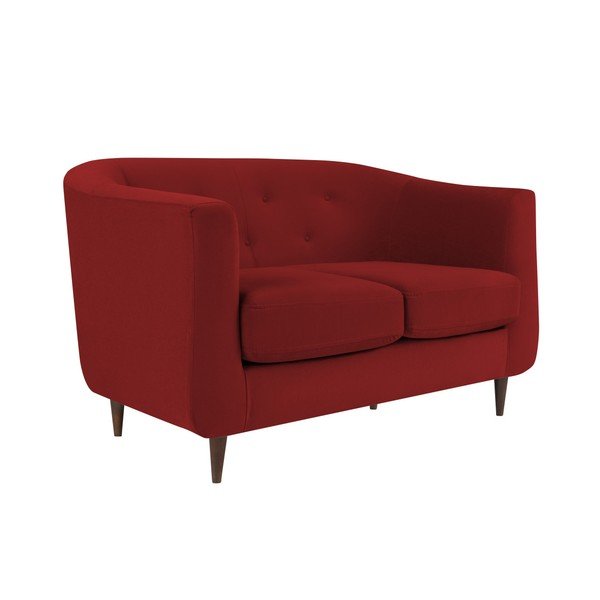 Červená pohovka Kooko Home Love, 125 cm-image-2