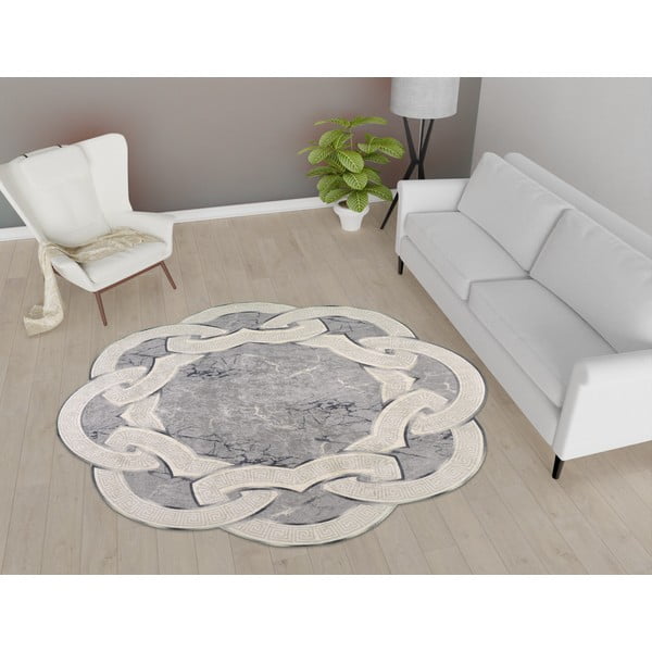 Hall ümmargune vaip ø 100 cm - Vitaus-image-1