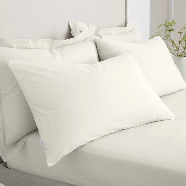 Perkal-puuvillased padjapüürid 2tk komplektis 50x75 cm Cotton Percale - Bianca-image-2