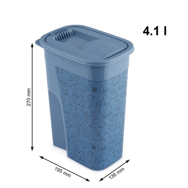 Sinine pelletikarp 4,1 l Flo - Rotho-image-3