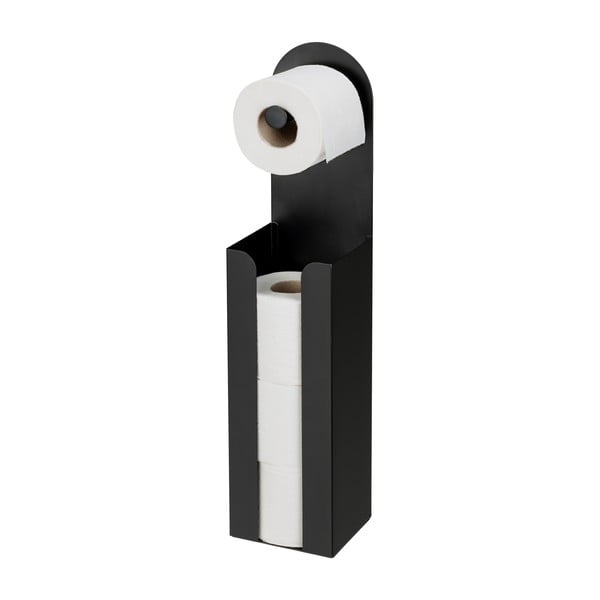 Must isekinnituv terasest WC-paberi hoidja Agira - Wenko-image-3
