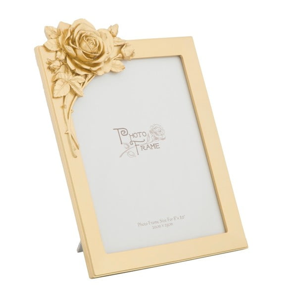 Žlutý fotorámeček v pryskyřicovém rámu Mauro Ferretti Glam Rose, 20 x 25 cm-image-3