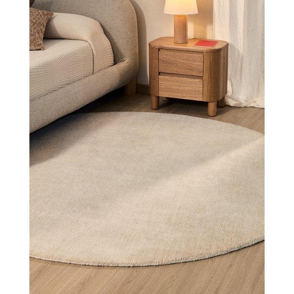 Kreem ümmargune vaip ø 200 cm Empuries - Kave Home-image-2