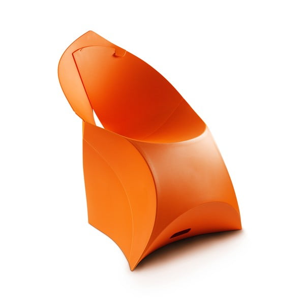 Oranžová židle Flux