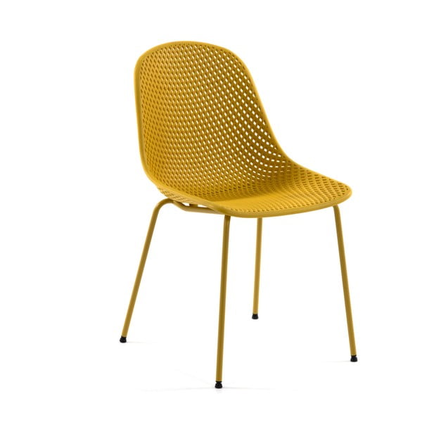Kollane metallist aiatool Quinby - Kave Home