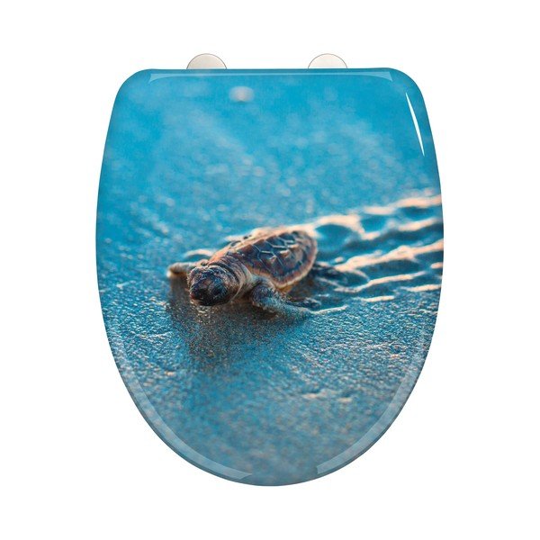 Automaatse sulgemisega tualettruumi iste 37,5 x 41,5 cm Caretta - Wenko-image-2