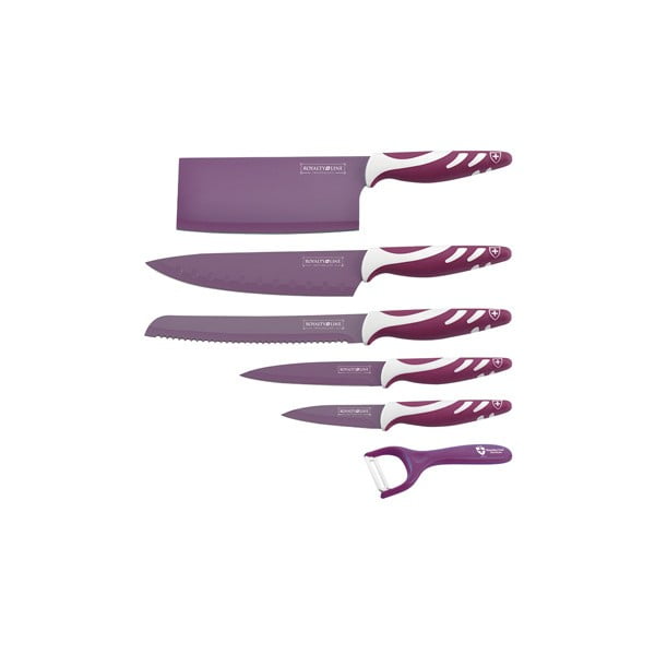 6dílná sada nožů Chef Non-stick Color, fialová