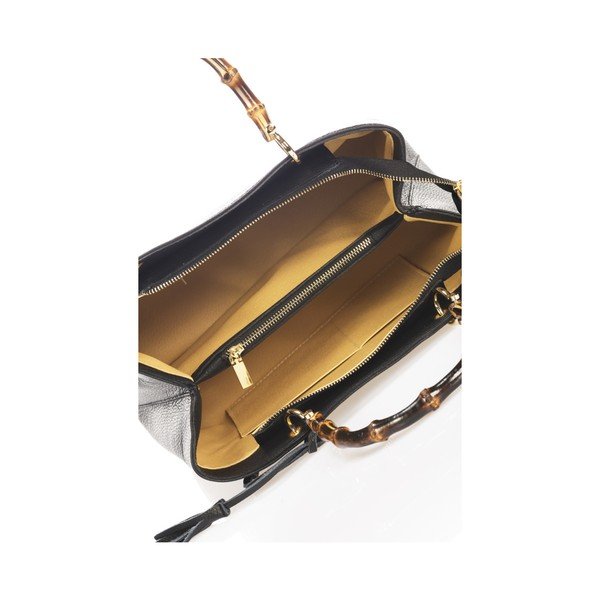 Černá kožená kabelka Markese Tresma-image-3