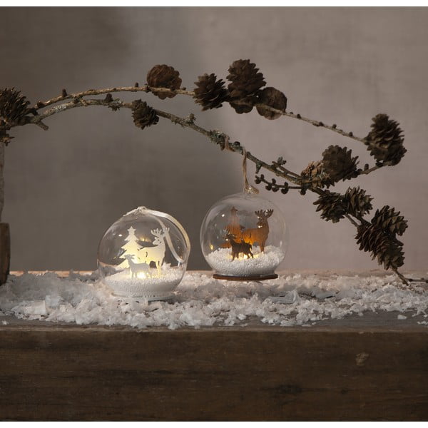 Jõuludeks rippuv LED valgusdekoratsioon , ø 8 cm Fauna - Star Trading-image-3