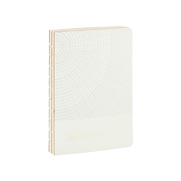 Bílý zápisník Monograph Geometric