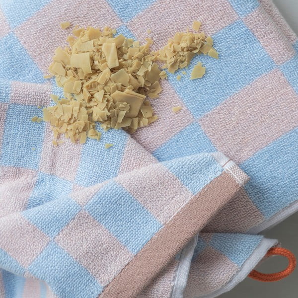 Siniroosa orgaanilisest puuvillast vannirätik 70x133 cm Retro - Mette Ditmer Denmark-image-3