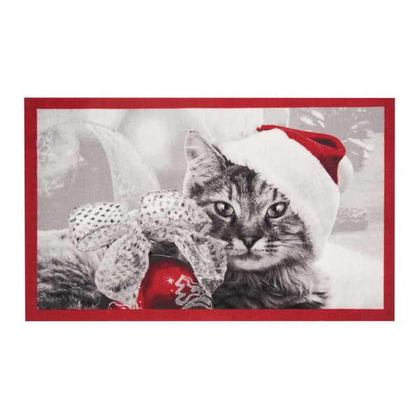 Rohožka Hanse Home Christmas Cat, 45 x 75 cm