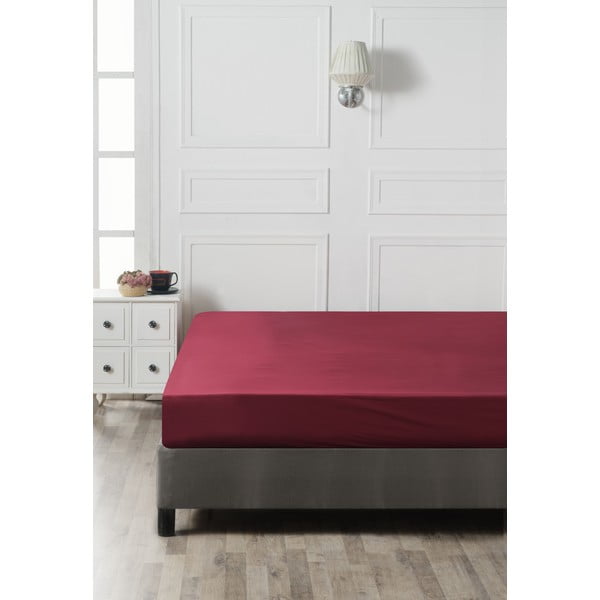 Punane veniv puuvillane lina 160x200 cm - Mijolnir-image-2