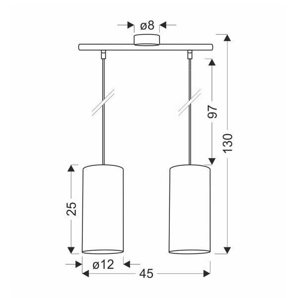 Helepruun rippvalgusti ø 12 cm Ballo - Candellux Lighting-image-2