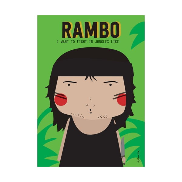 Plakát NiñaSilla Rambo, 21 x 42 cm