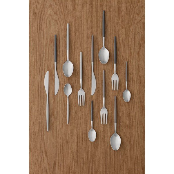 Helehallid-hõbedased roostevabast terasest söögiriistad 16tk Maxime - Blomus-image-4