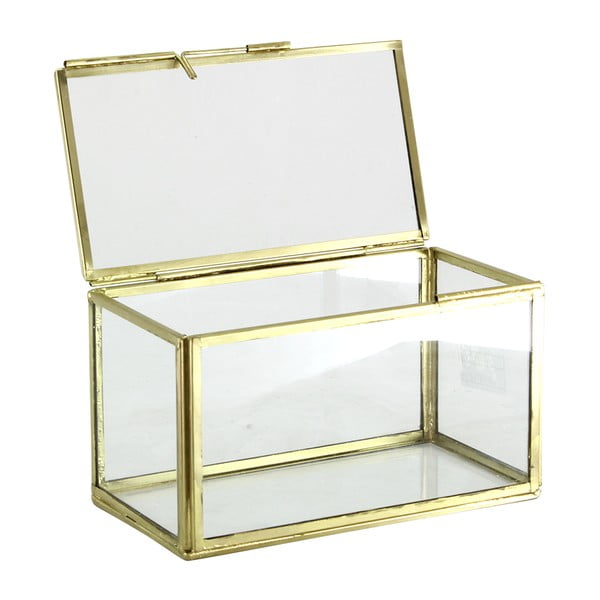 Set 2 skleněných boxů Small Brass-image-3