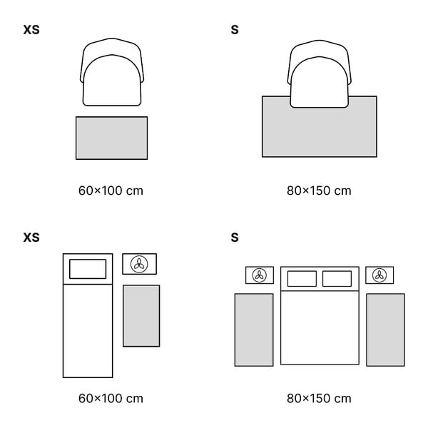 Hall ja beež puuvillane vaip , 100 x 150 cm Papatya - Vitaus-image-4